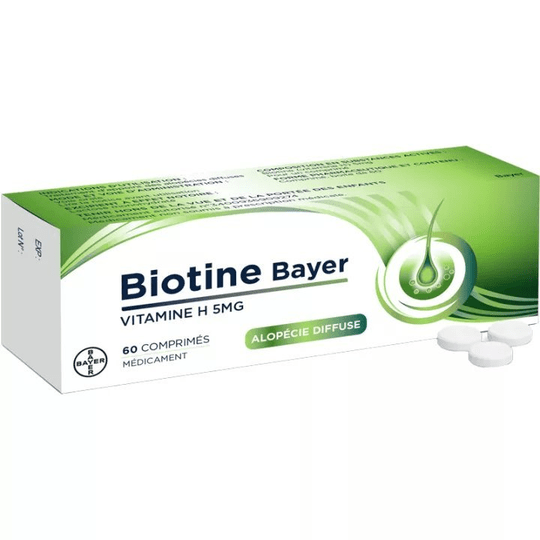 Biotin Bayer 5 mg , 5mg, 60 tabs Vitamin H - TrustMedUSA