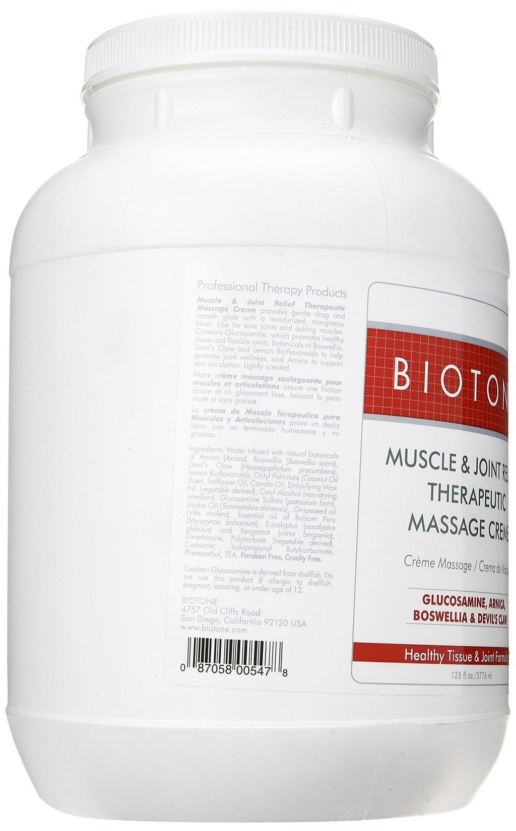 Biotone Muscle & Joint Therapeutic Massage Creme 1Gallon - TrustMedUSA