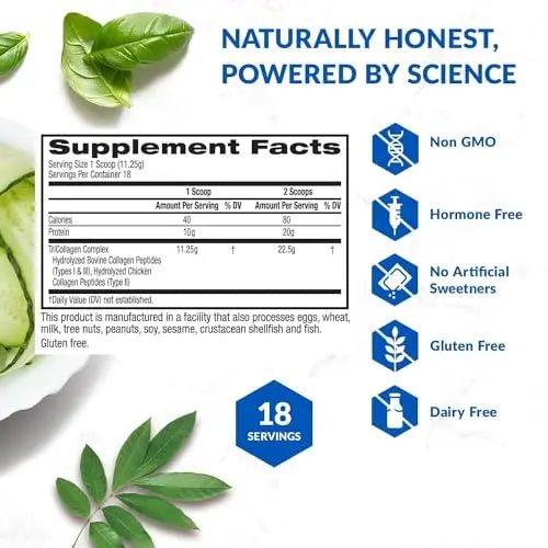 BioTrust Tri Collagen Powder - 3-in-1 Hydrolyzed Collagen Peptides Powder - TrustMedUSA