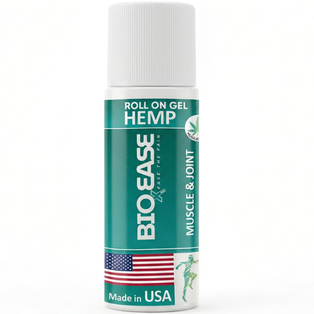 BioXPressEase Fast-Acting Hemp Pain Relief Roll On - Highly Effective, Cool & Topical Pain Relief Extra Strength for Muscle, Joint, & Back – Easy Roll On Maximum Strength - Made in USA - TrustMedUSA