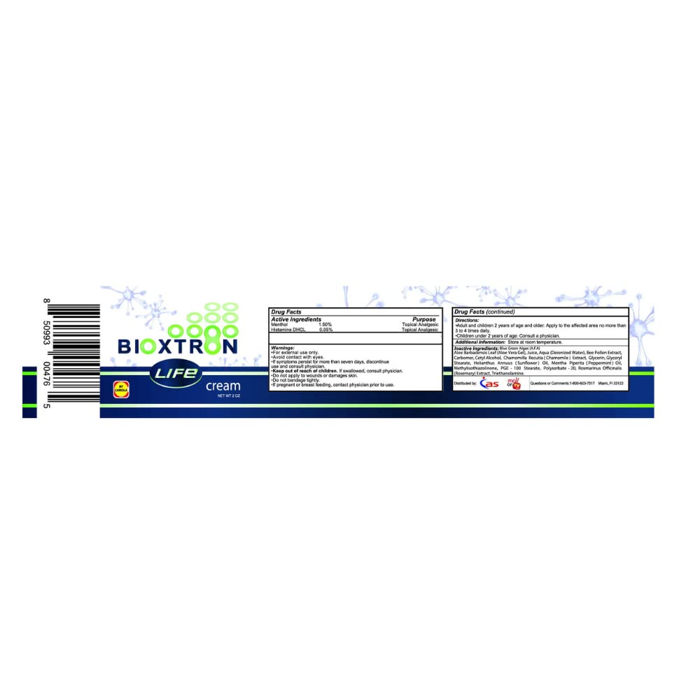 Bioxtron Life AFA Stem Cell Supplement - Joint Support & Muscle Pain - Immune System Support - Support Energy Levels - Stem Cell Production - Blue Green Algae Spirulina - 90 Caps + Cream 2 oz - TrustMedUSA