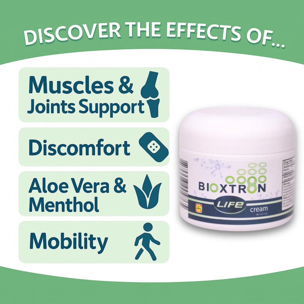 Bioxtron Life Cream Natural AFA Stem Cell Supplement 2 oz - Joint Pain - Muscle Pain - Fatigue - TrustMedUSA