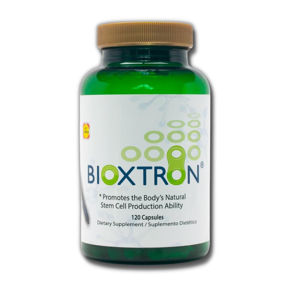 Bioxtron Natural AFA Stem Cell Supplement - Joint Support & Muscle Pain - Immune System Support - Natural Blue Green Algae Spirulina - 120 Caps - TrustMedUSA