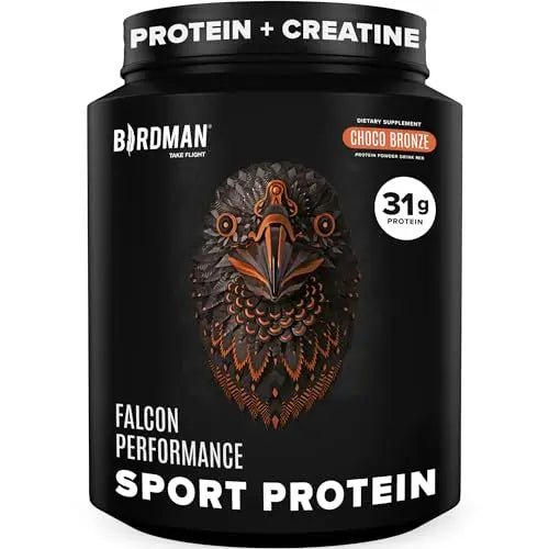 Birdman Falcon Performance Vegan Protein Powder, 31g Protein, 5g Creatine, 5g BCAA - TrustMedUSA