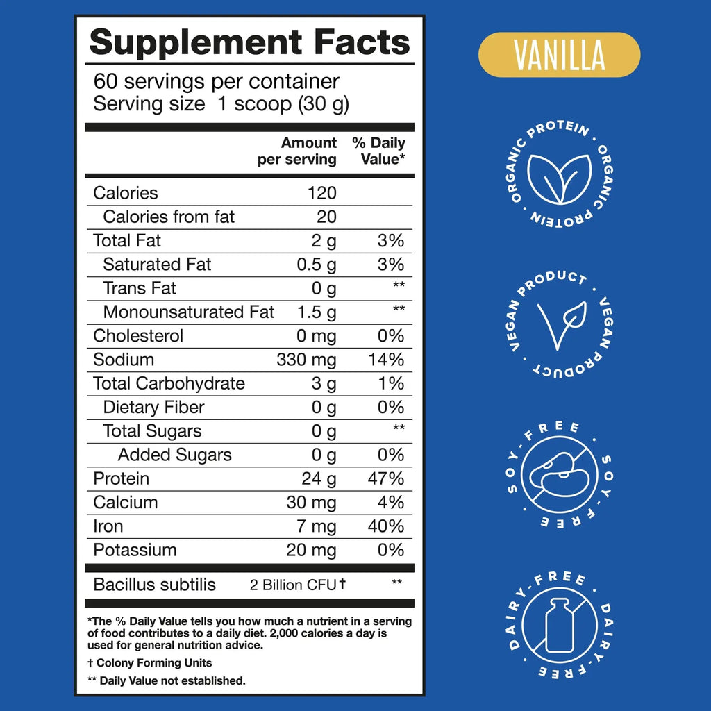 BIRDMAN Falcon Vegan Protein Powder Organic, Stevia & Sugar Free, Plant Based Protein - TrustMedUSA