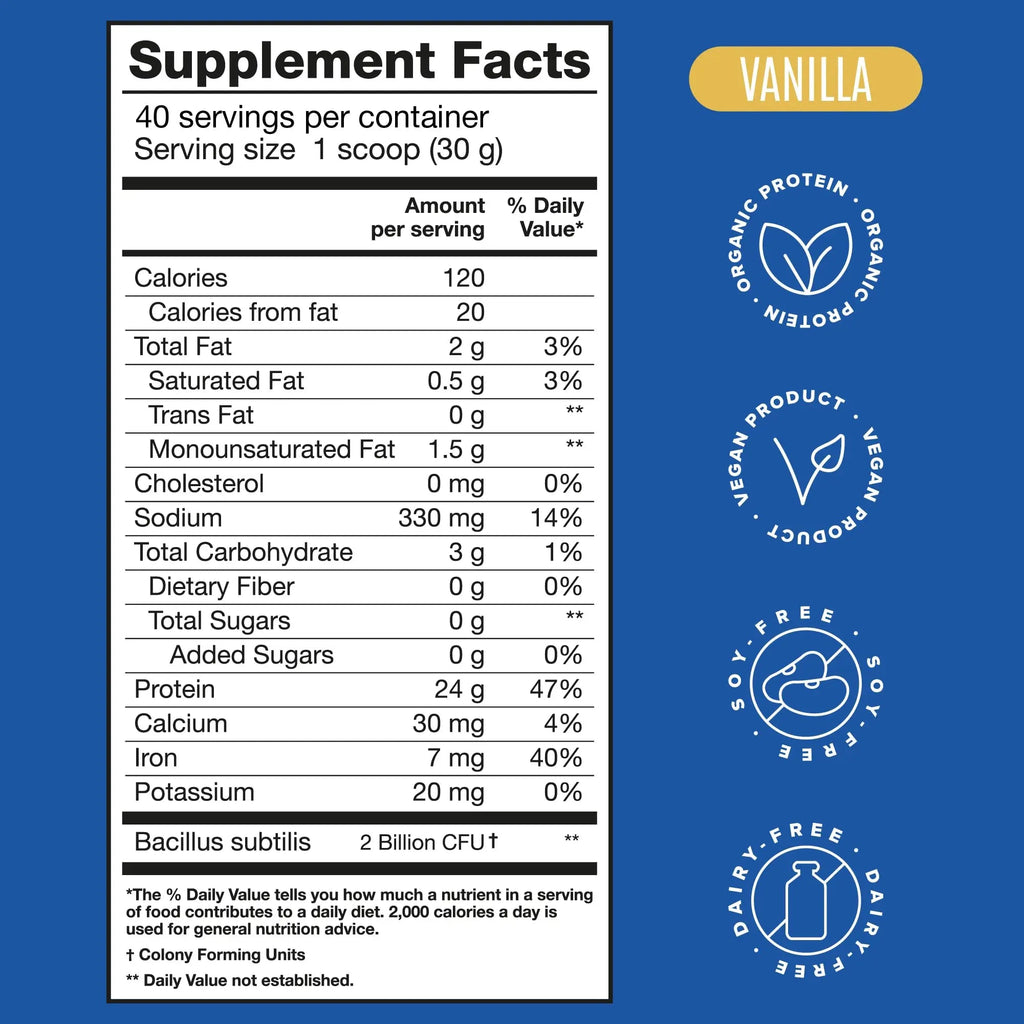 BIRDMAN Falcon Vegan Protein Powder Organic, Stevia & Sugar Free, Plant Based Protein - TrustMedUSA