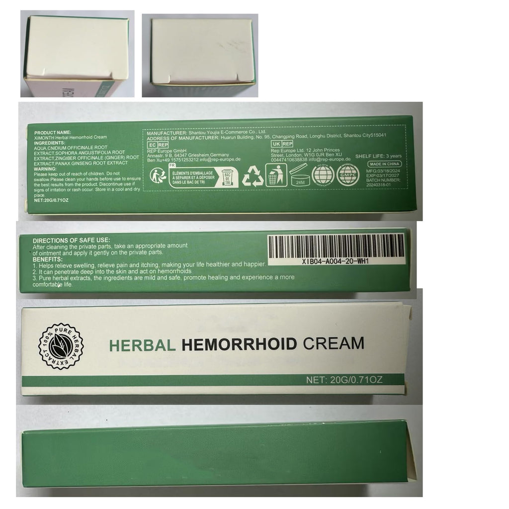 BITYEYE Herbal Hemorrhoids Cream,Hemorrhoid Cream,for Men and Women (1PCS) - TrustMedUSA