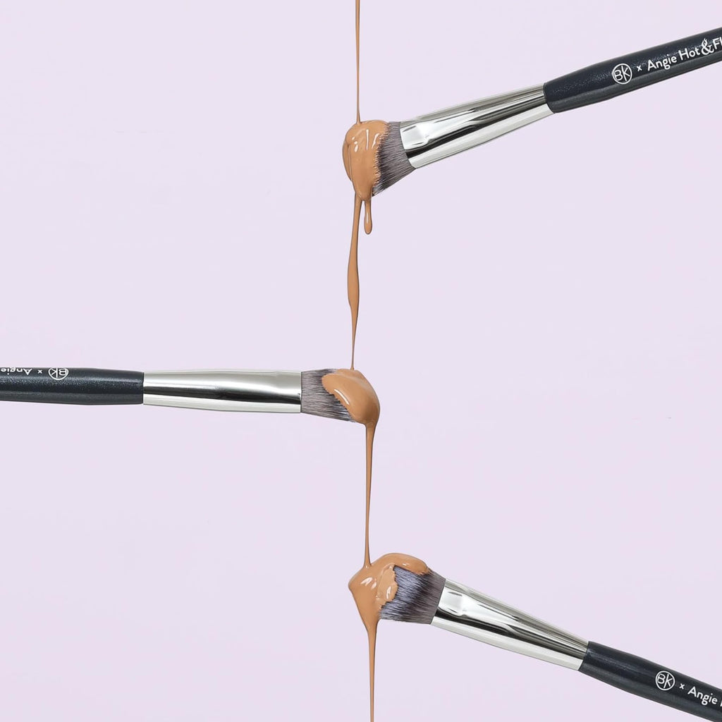 BK BEAUTY BRUSHES - ANGIE HOT & FLASHY A506 CONCEALER - Viral "Kitten Paw" Face Brush - Under-Eye Concealing and Contouring - Makeup Brushes - TrustMedUSA