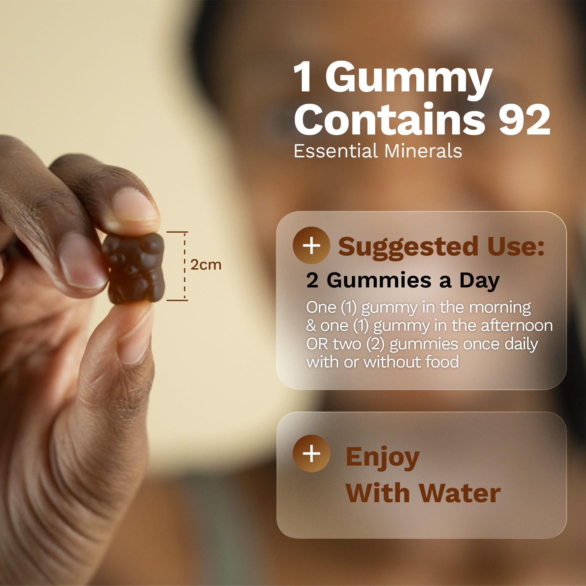 Black Girl Vitamins - Irish Sea Moss Gummies - SeaMoss + Bladderwrack & Burdock - 92 Minerals for Thyroid, Metabolism, and Immunity - Vegan - TrustMedUSA