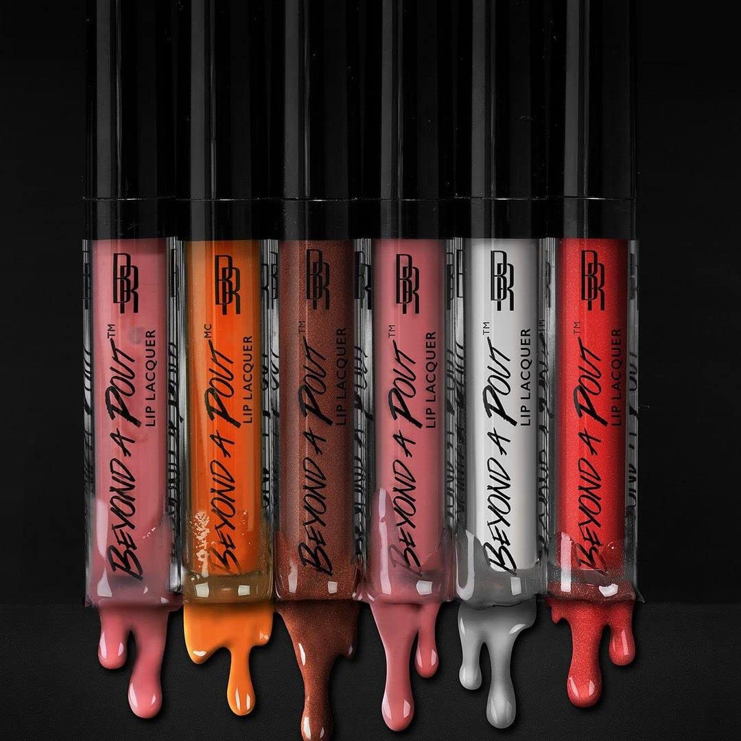 Black Radiance Beyond A Pout Lip Lacquer Lip Gloss, Extra Hot - TrustMedUSA