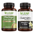B'LEAF NATURE Moringa and Quercetin Bundle - Non-GMO, Vegan, High Absorption Capsules - 1000mg Quercetin Phytosome Blend + 1000mg Moringa - Natural Energy, Wellness and Immune Support Supplements - TrustMedUSA