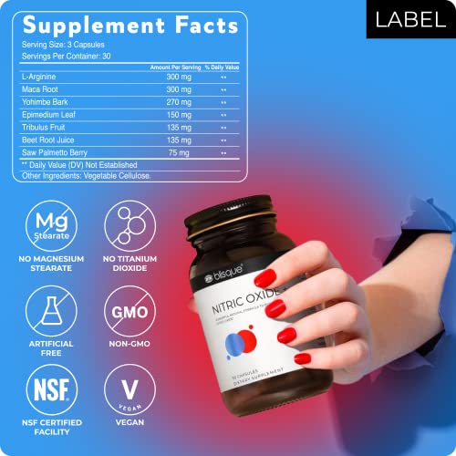 Blisque – Natural Nitric Oxide Booster Supplement for Blood Flow Support and Circulation - TrustMedUSA