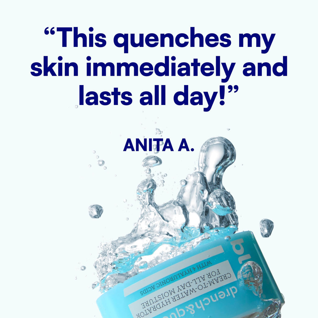 Bliss Drench & Quench Hyaluronic Acid Cream to Water Moisturizer | Lightweight Face Cream with 4 Types of Hyaluronic Acid for All Day Hydration and Plump Skin | Clean Vegan & Cruelty Free 1.7 fl oz - TrustMedUSA