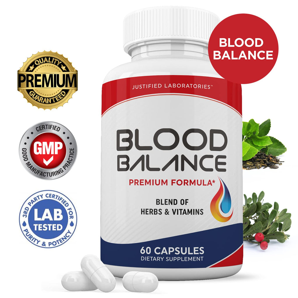 Blood Balance Advanced Formula 620MG Formula Supplement Pills 60 Capsules - TrustMedUSA