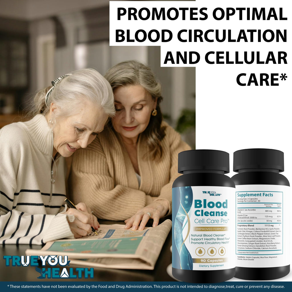 Blood Cleanse Cell Care Pro - Improved Formula - Our Best Blood Cleanse Detox - Cleanse Blood & Detox Body Cleanse - Full Body Cleanse - Sugar Detox Cleanse Pancreas Sweet Blood Cleanse Supplements - TrustMedUSA