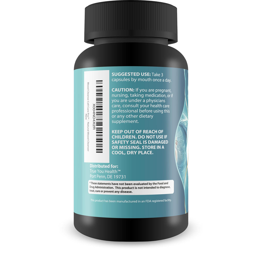 Blood Cleanse Cell Care Pro - Improved Formula - Our Best Blood Cleanse Detox - Cleanse Blood & Detox Body Cleanse - Full Body Cleanse - Sugar Detox Cleanse Pancreas Sweet Blood Cleanse Supplements - TrustMedUSA