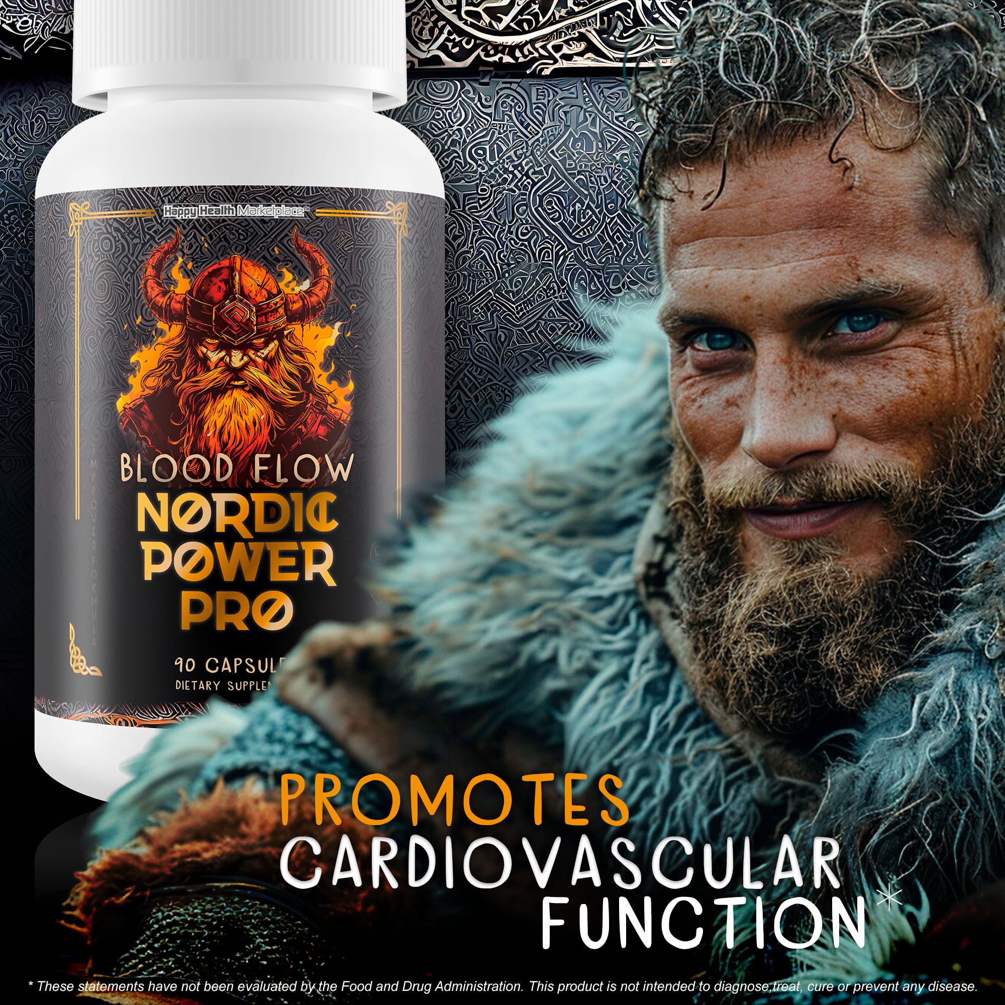 Blood Flow Nordic Power Pro - Our Best Blood Circulation Supplements for Men - Increase Blood Flow Care - Better Blood Flow Nordic Power Male Pills - Male Nordic Power Supplement for Max Blood Flow - TrustMedUSA