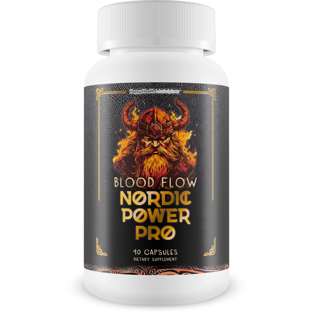 Blood Flow Nordic Power Pro - Our Best Blood Circulation Supplements for Men - Increase Blood Flow Care - Better Blood Flow Nordic Power Male Pills - Male Nordic Power Supplement for Max Blood Flow - TrustMedUSA