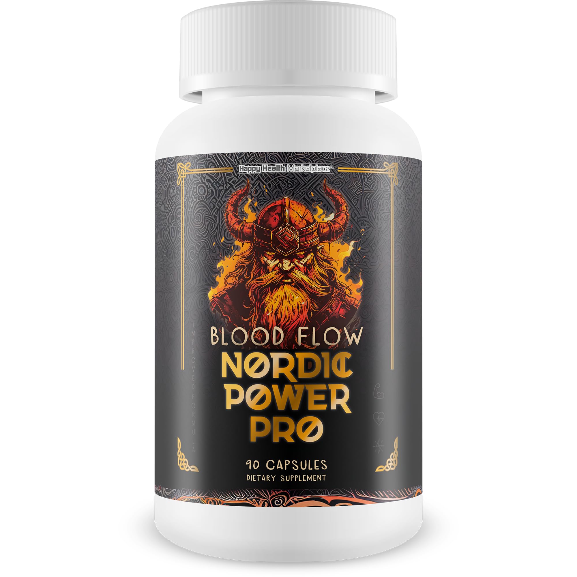 Blood Flow Nordic Power Pro - Our Best Blood Circulation Supplements for Men - Increase Blood Flow Care - Better Blood Flow Nordic Power Male Pills - Male Nordic Power Supplement for Max Blood Flow - TrustMedUSA