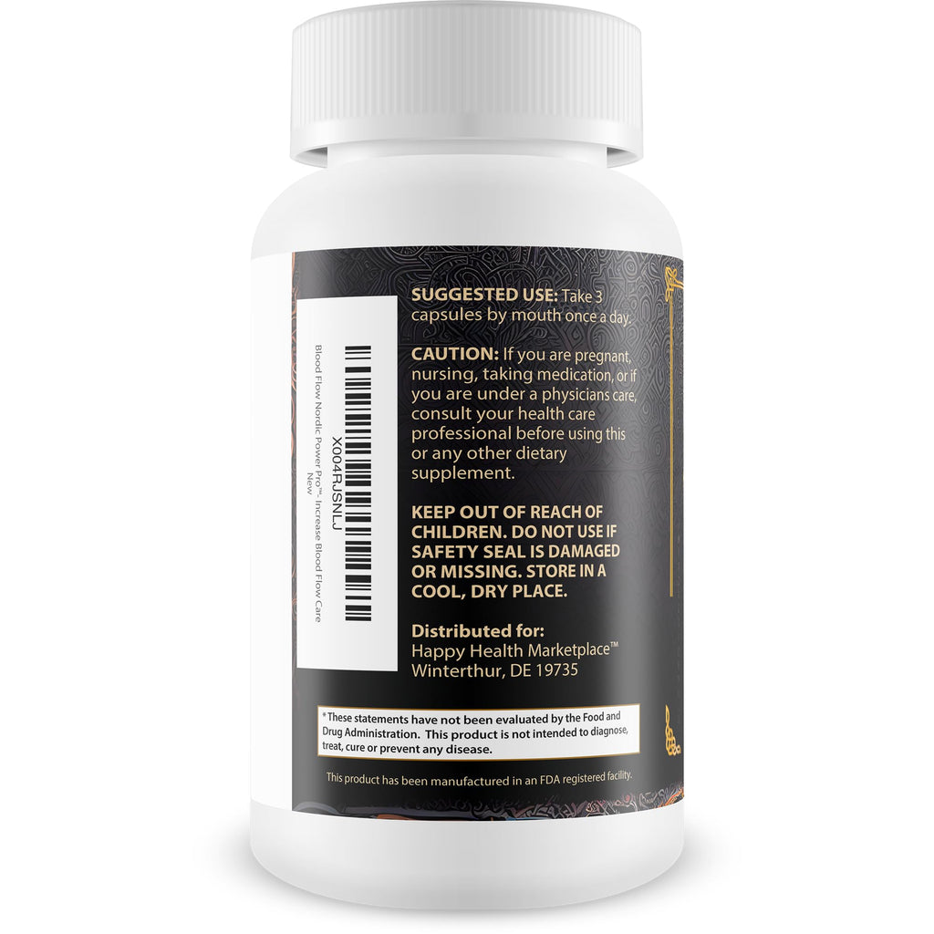 Blood Flow Nordic Power Pro - Our Best Blood Circulation Supplements for Men - Increase Blood Flow Care - Better Blood Flow Nordic Power Male Pills - Male Nordic Power Supplement for Max Blood Flow - TrustMedUSA