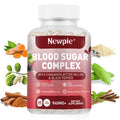 Blood Sugar Complex Supplement – Natural with 20 Active Herbs and Vitamins, Including Cinnamon, Bitter Melon, Black Pepper, Licorice, Vegan, Non-GMO, Gluten-Free, 60 Capsules - TrustMedUSA