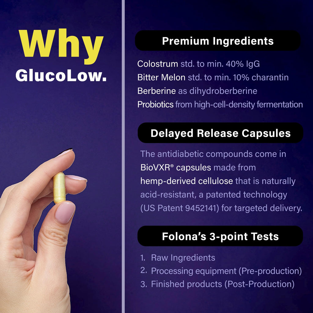 Blood Sugar Support Colostrum Supplement w/ Bitter Melon, Probiotics Blend w/ Akkermansia & Prebiotic Berberine | For Healthy Blood Glucose, Metabolism, Gut & Immunity | 90 Delayed Release Vegan Caps - TrustMedUSA