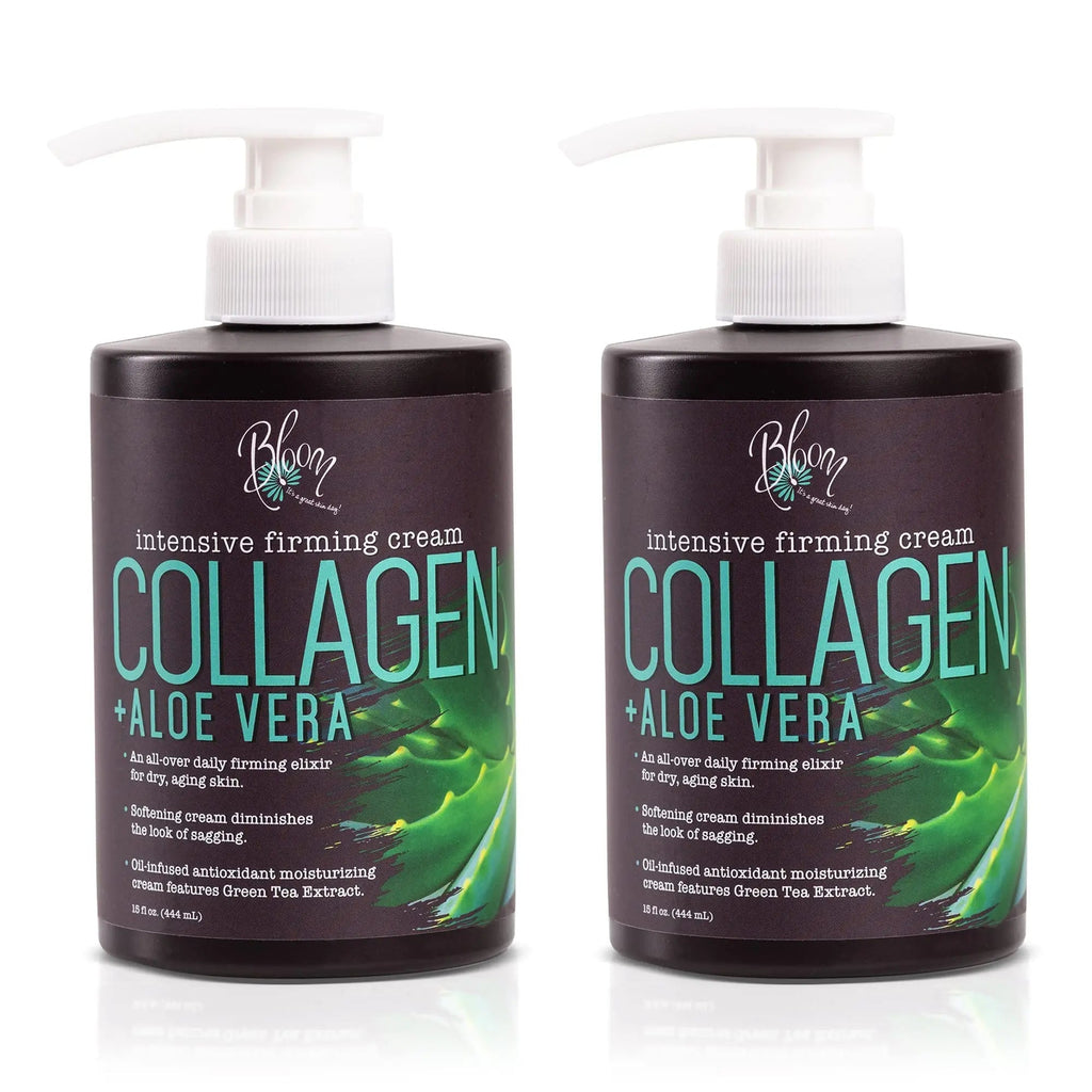BLOOM Collagen Lotion Skin Care Firming Body Cream, Intensive Anti Aging Moisturizer - TrustMedUSA