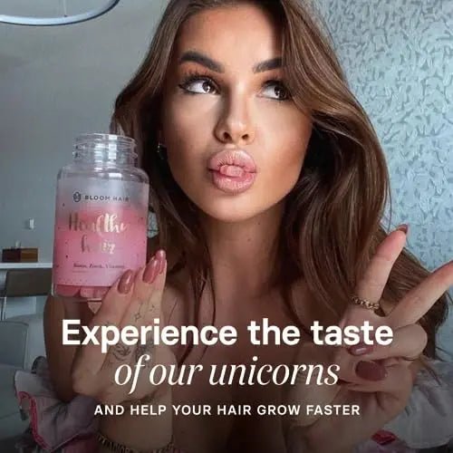 Bloom Hair Gummies for Faster Hair Growth & Biotin Vitamins for Rapid Hair Growth - TrustMedUSA