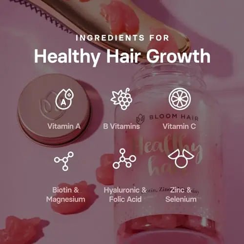 Bloom Hair Gummies for Faster Hair Growth & Biotin Vitamins for Rapid Hair Growth - TrustMedUSA