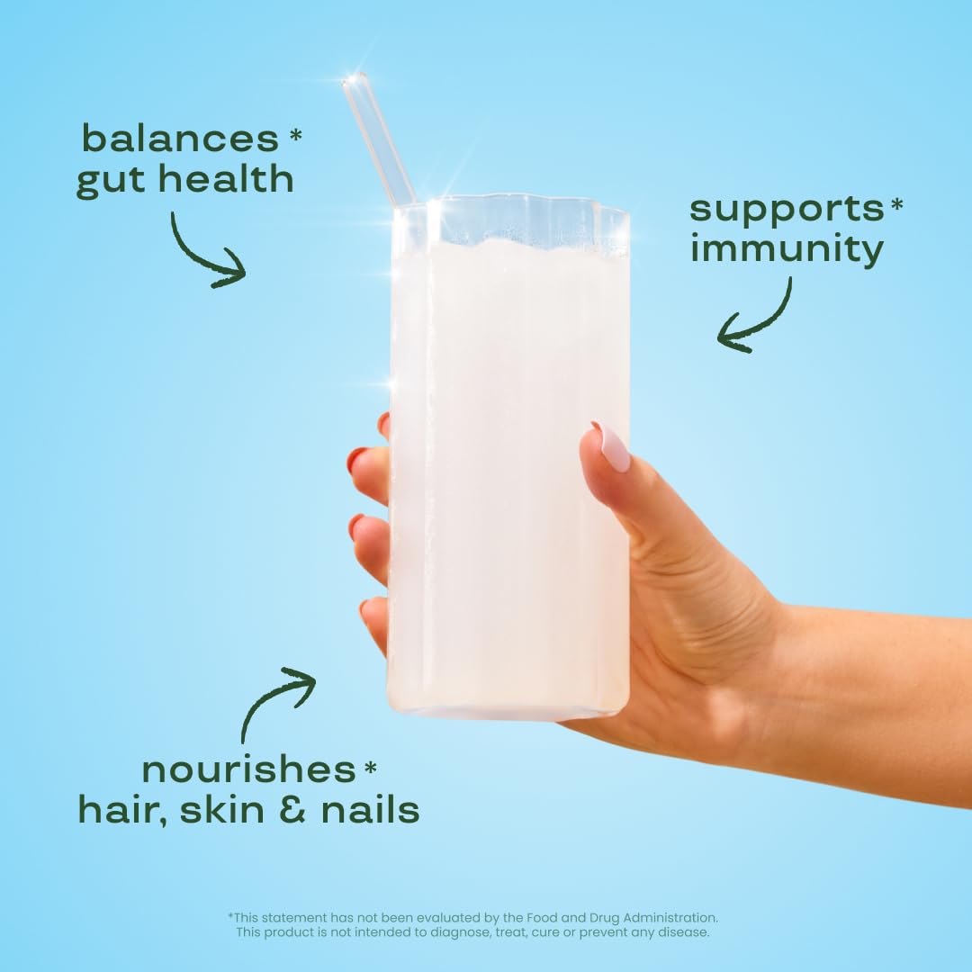 Bloom Nutrition Bovine Colostrum Powder Packet, Gut Health, Immune Support, Hair Growth & Beauty Supplement, Gluten Free, Sugar Free | Unflavored, 15 Servings - TrustMedUSA