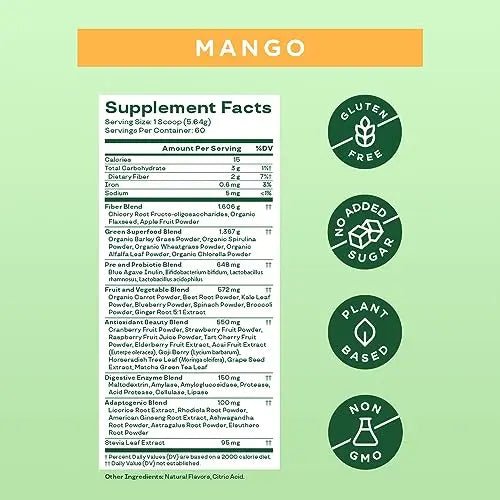 Bloom Nutrition Greens and Superfoods Powder for Digestive Health, Greens Powder - TrustMedUSA