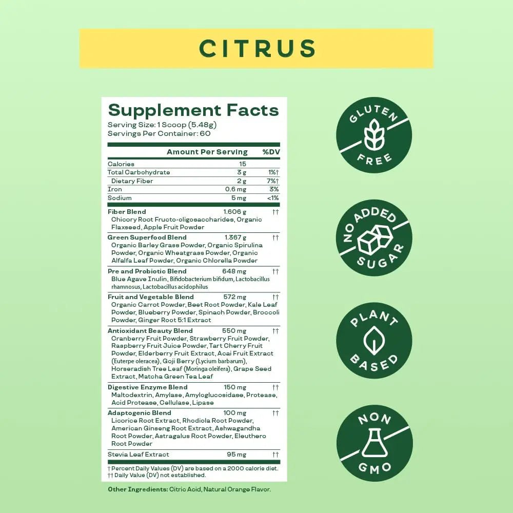 Bloom Nutrition Greens and Superfoods Powder for Digestive Health, Greens Powder - TrustMedUSA
