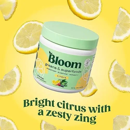 Bloom Nutrition Super Greens Powder Smoothie & Juice Mix (Citrus) - TrustMedUSA