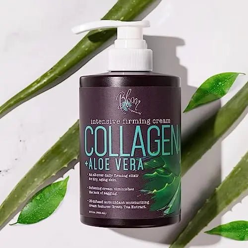 BLOOM Vitamin C Cream + Collagen Cream Body Lotion & Face Moisturizer 2PC Skincare - TrustMedUSA