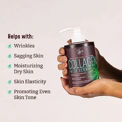 BLOOM Vitamin C Cream + Collagen Cream Body Lotion & Face Moisturizer 2PC Skincare - TrustMedUSA