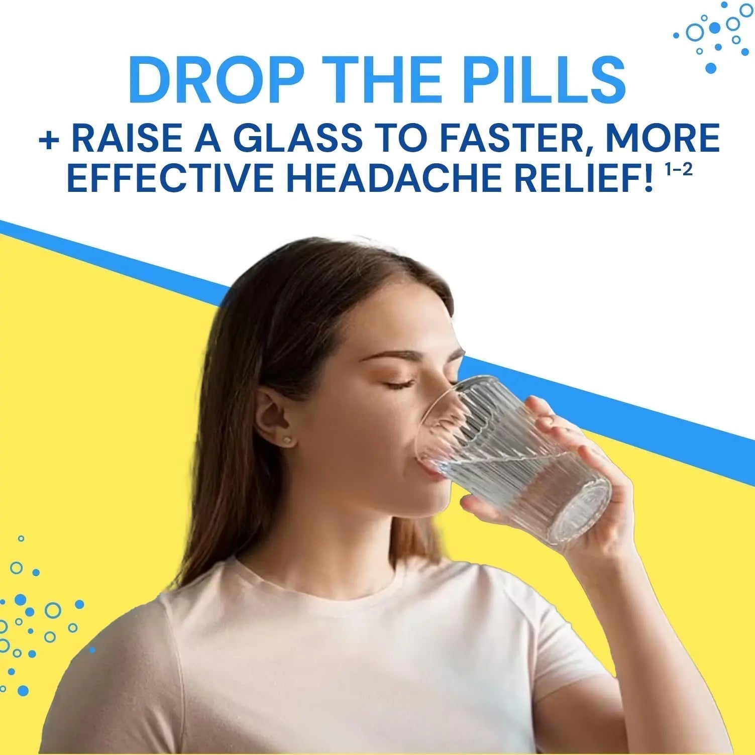 Blowfish for Headaches | Maximum Strength Effervescent Pain Relief Tablets – Treats Headaches Fast, 2X Faster Than Pills – Lemon Flavor (2 Pack) - TrustMedUSA