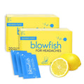 Blowfish for Headaches | Maximum Strength Effervescent Pain Relief Tablets – Treats Headaches Fast, 2X Faster Than Pills – Lemon Flavor (2 Pack) - TrustMedUSA