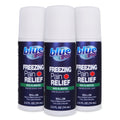 Blue Goo Pain Relieving Menthol Roll On – for Back, Neck, Muscle and Joint Pain, Sprains and Strains, Fast-Acting Soothing Cooling Pain Relief Liquid with 4% Menthol, 2.5 oz (3 Pack) - TrustMedUSA