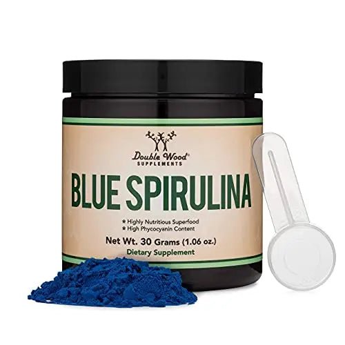 Blue Spirulina Powder - Maximum 35% Phycocyanin Content, Superfood Powder from Blue - TrustMedUSA