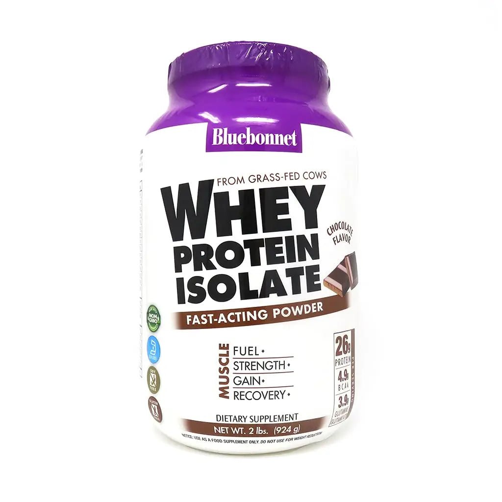 BlueBonnet 100% Natural Whey Protein Isolate Powder, Chocolate, 2 Pound - TrustMedUSA