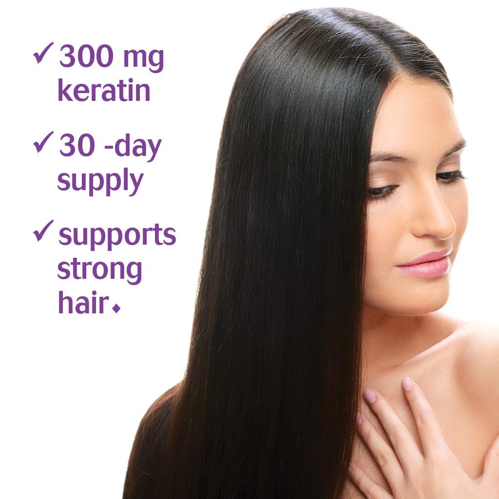 Bluebonnet Nutrition Beautiful Ally Keratin Care, Beauty Nutrient, Best for Hair, Strengthen and Revitalize Hair*, Non GMO, Gluten Free, Soy Free, Milk Free, 30 Vegetable Capsules, 30 Servings - TrustMedUSA