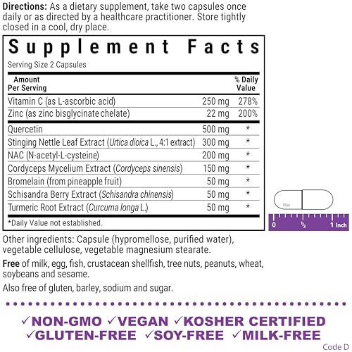 Bluebonnet Nutrition JustBreathe, Seasonal Support*, Non-GMO, Kosher Certified, Gluten-Free, Soy-Free, Dairy-Free, 30 Vegetable Capsules, 15 Servings - TrustMedUSA