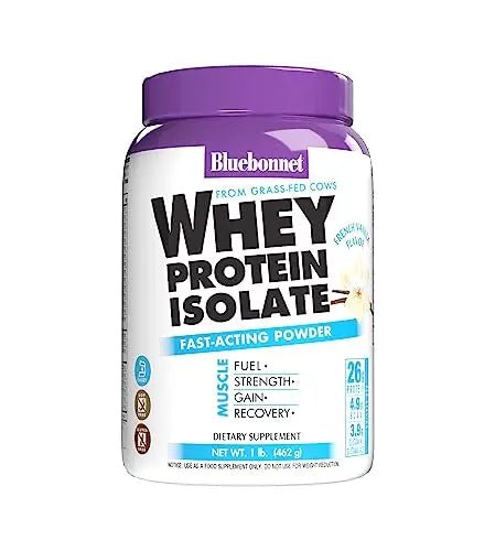 Bluebonnet Nutrition Whey Protein Isolate Powder, 14 Serving, Vanilla, 1 lb - TrustMedUSA