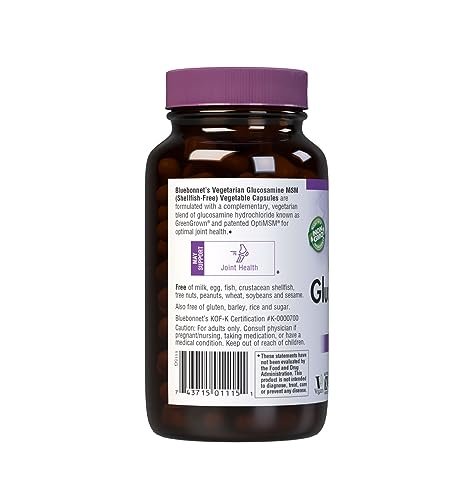 BlueBonnet Vegetarian Glucosamine Plus MSM Supplement, 120 Count ('743715011151) - TrustMedUSA
