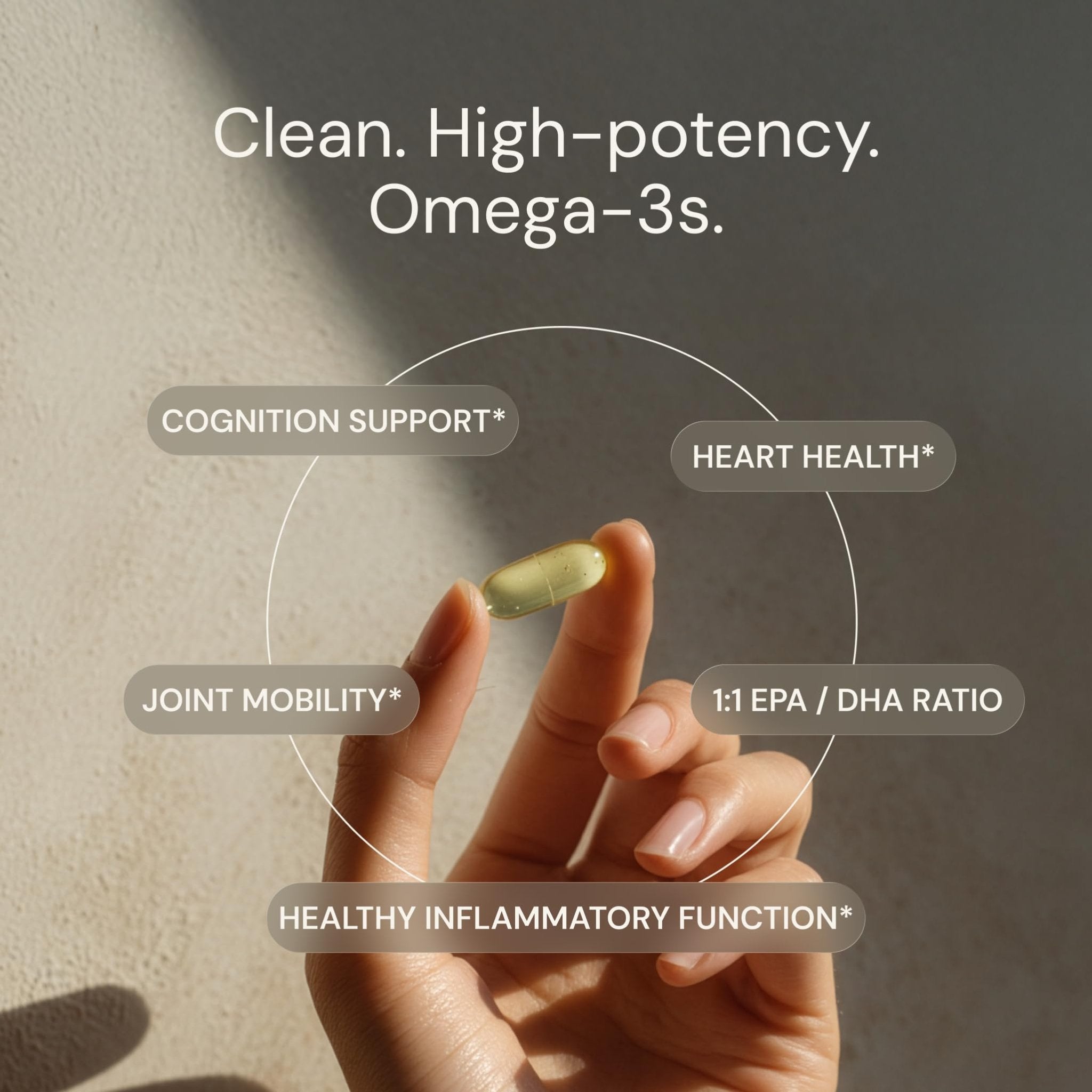 Blueprint Bryan Johnson Omega-3 - Vegan Algae Omega 3 Supplement with EPA/DHA - 800mg Plant-Based for Brain, Heart & Joint Support - High Absorption Triglyceride Form - 1:1 EPA/DHA - TrustMedUSA