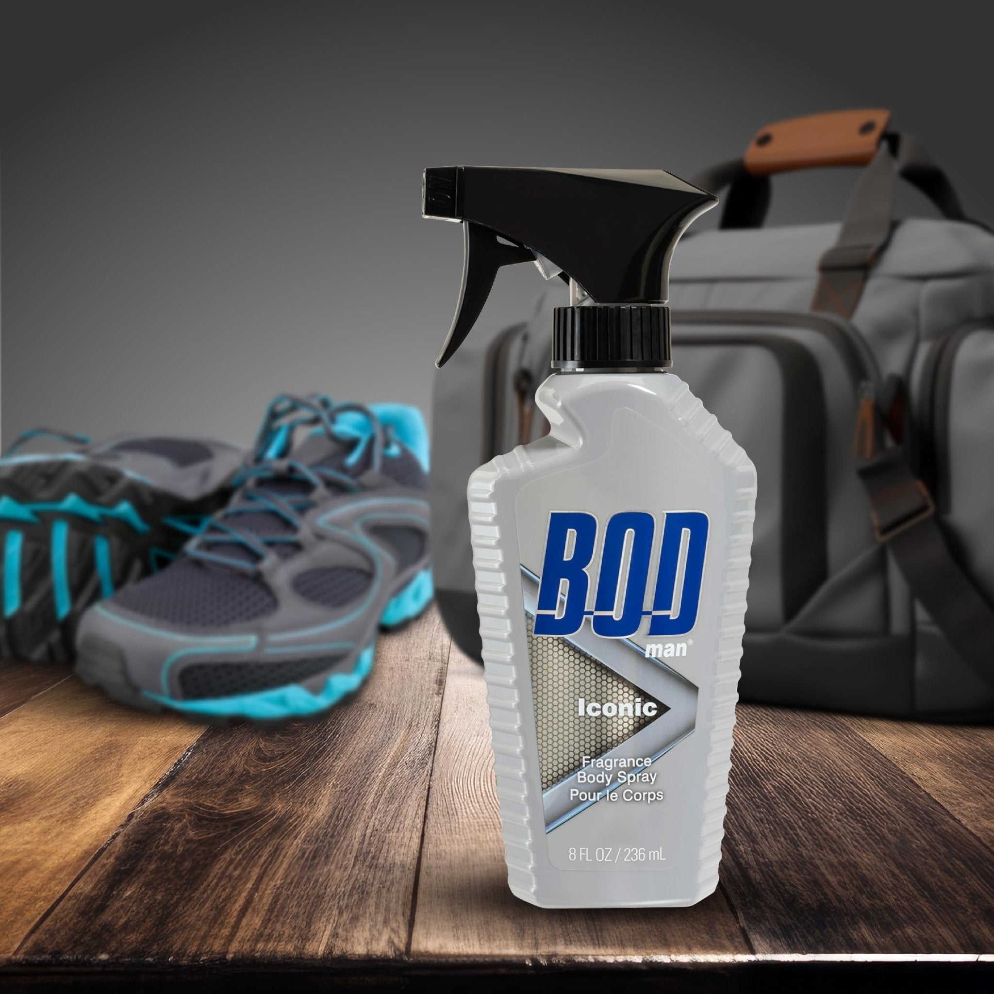 BOD man Fragrance Body Spray, Iconic, 8 fl oz - Maple Wellness Supplements