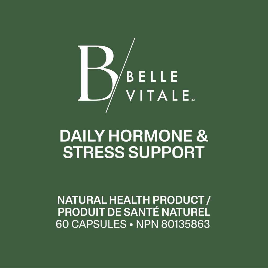 BODi Belle Vitale Daily Hormone & Stress Support - Ashwagandha & Rhodiola - Helps Combat Stress & Supports Healthy Cortisol Levels - Vitamin B12 Help Energy Metabolism & Immune Health - 60 Capsules - TrustMedUSA