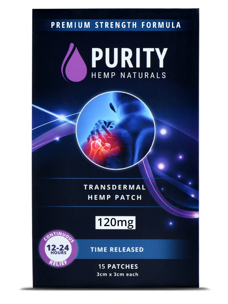 Body Discomfort Patch 120 mg - 15 ct (8 mg ea.) Lasts 24 Hours. Sweat & Water Resistant. Convenient & Discreet. For Use On Any Part Of The Body. Plant-Based Extended-Release Patch - TrustMedUSA