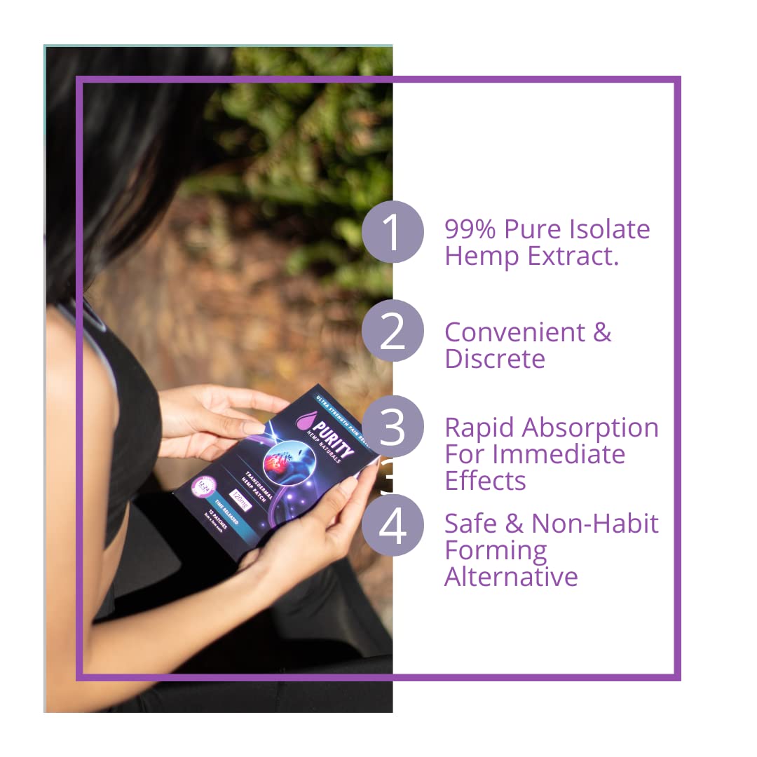 Body Discomfort Patch 120 mg - 15 ct (8 mg ea.) Lasts 24 Hours. Sweat & Water Resistant. Convenient & Discreet. For Use On Any Part Of The Body. Plant-Based Extended-Release Patch - TrustMedUSA