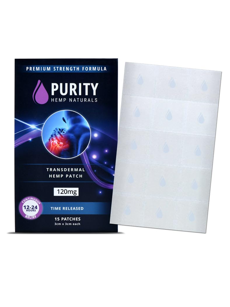 Body Discomfort Patch 120 mg - 15 ct (8 mg ea.) Lasts 24 Hours. Sweat & Water Resistant. Convenient & Discreet. For Use On Any Part Of The Body. Plant-Based Extended-Release Patch - TrustMedUSA